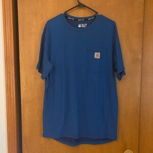 Carhartt Men’s Crew Neck Pocket Tee — Deep Blue